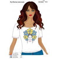 Жіноча футболка для вишивки бісером або нитками "Україночка"